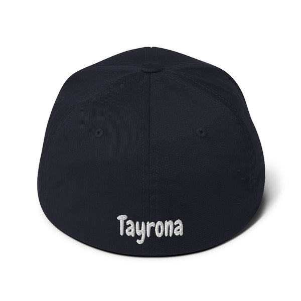 Tayrona Structured Twill Cap Flex Fit White  Logo