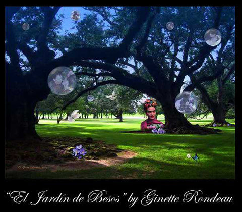 "The Garden of Kisses" in tribute to Frida Kahlo ©2016, Ginette Rondeau