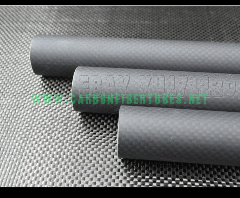3K Carbon Fiber Tube 40mm 42mm 44mm 46mm 50mm 60mm x 1M Roll Wrapped Pole