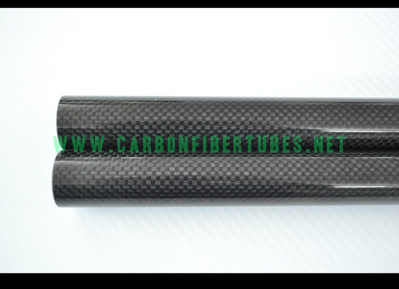 Abester 3K Carbon Fiber Tube Glossy Surface ID 22mm x OD 26mm x 1000mm Roll Wrapped for Landing Gear 1 Piece 
