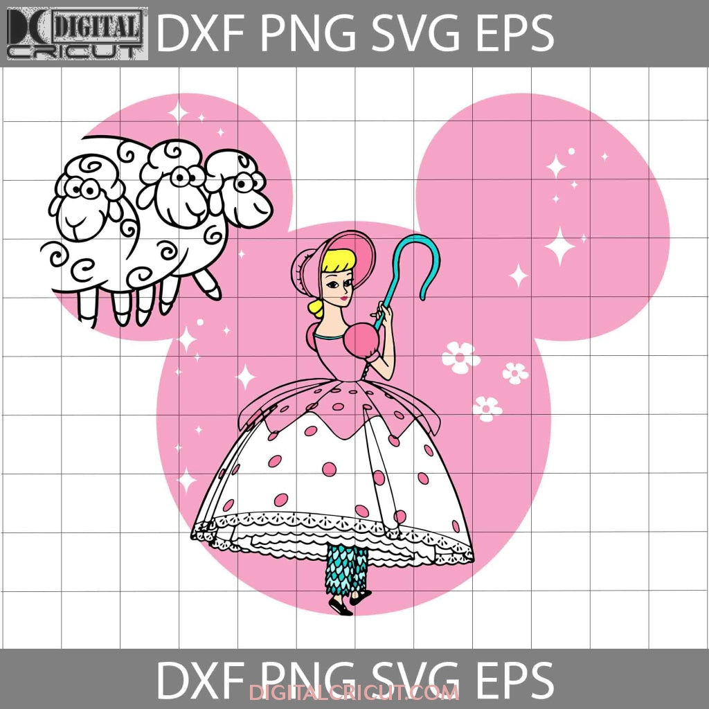 Bo Peep Mouse Svg, Bo Peep Svg, Bo Peep Toy Story Svg, Cartoon Svg, Cr