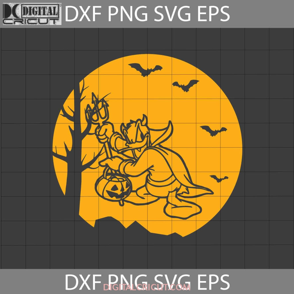 Halloween Vintage Svg, Donald Duck Devil Svg, Halloween Svg, Cricut