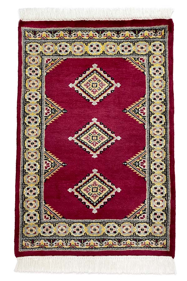 パキスタン絨毯, 約63cm x 94cm