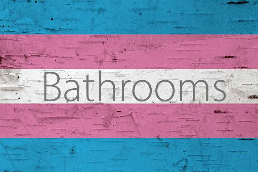 Flag Transgender Bathrooms