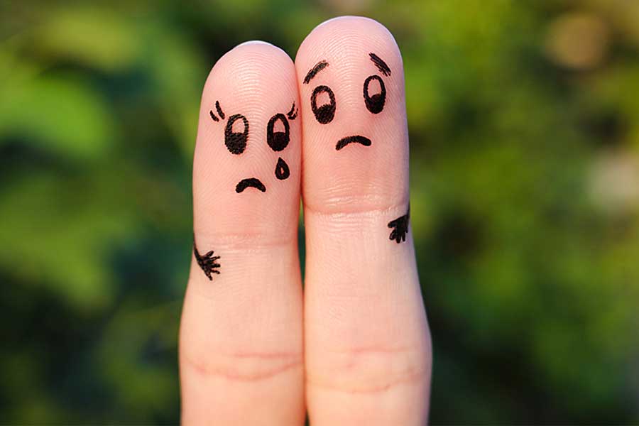 finger puppets, sad couple, Why People Cheat in Relationships