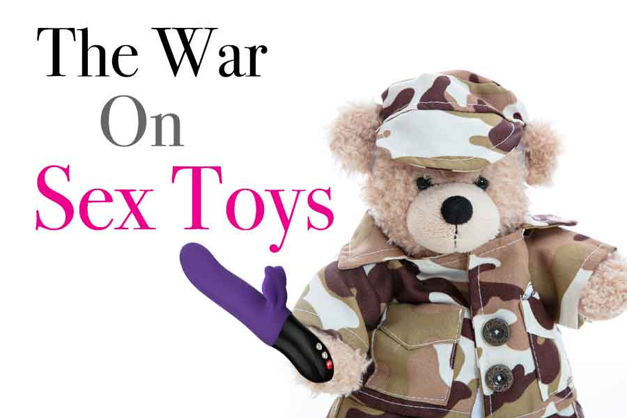 Soldier Teddy Bear with Dildo, War Against Sex Toys