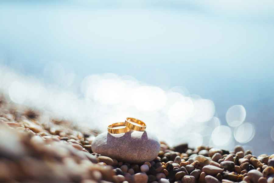 Wedding Rings On Beach, Wedding Night Sex