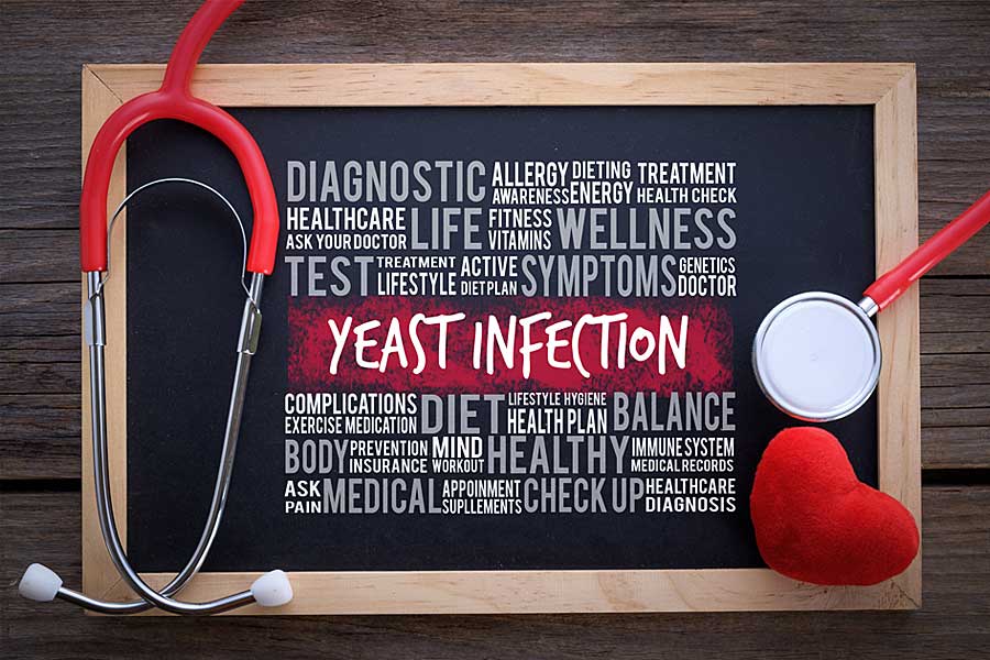 Stethoscope, heart, blackboard, Natural Yeast Infections Remedies