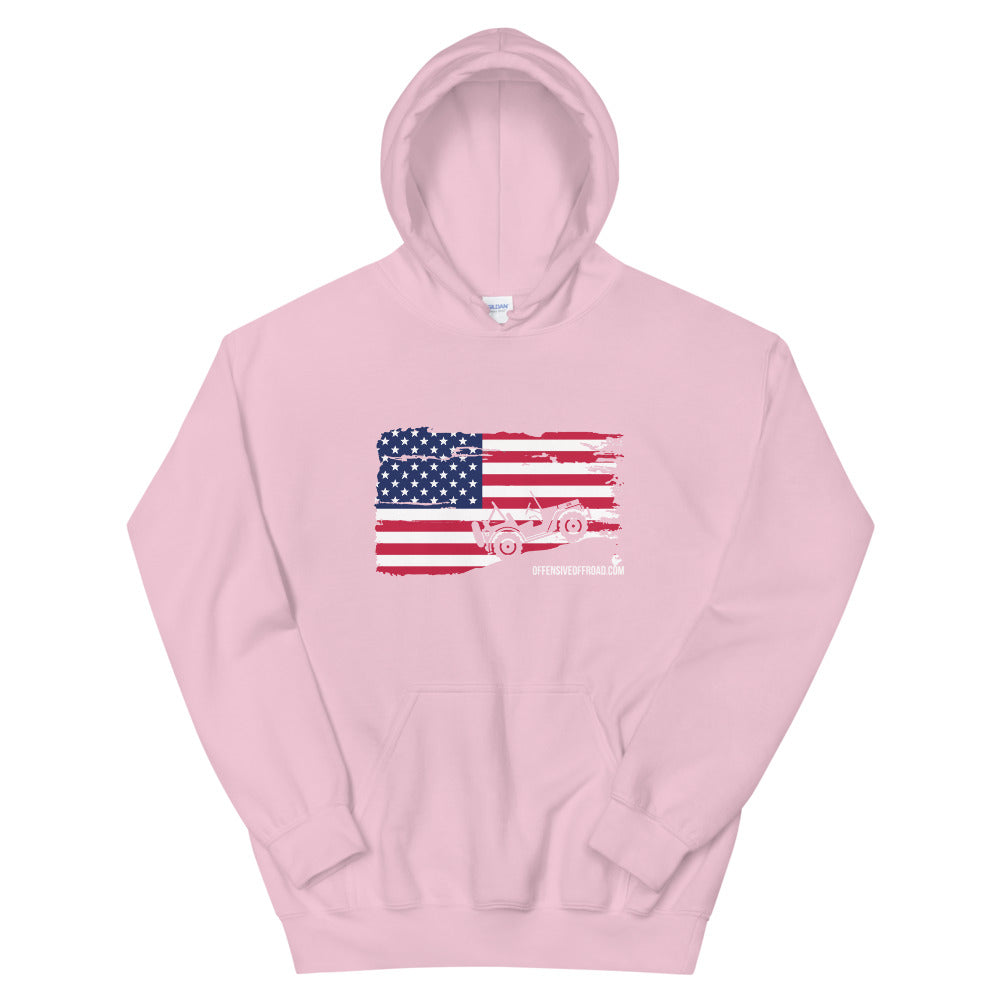 moniquetoohey Jeep Flag Unisex Hoodie