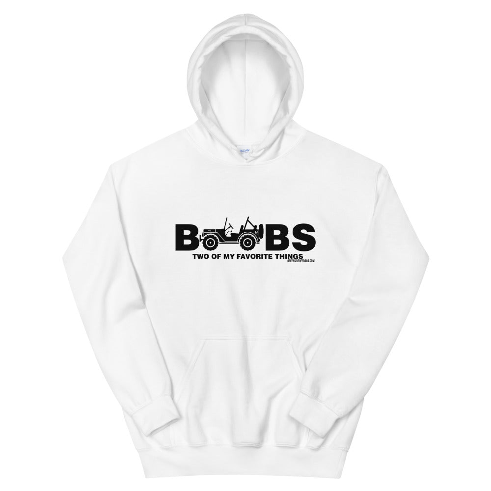 moniquetoohey Jeeps & Boobs Two Of My Favorite Things Unisex Hoodie