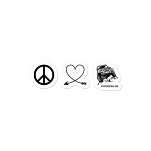 moniquetoohey Peace Love Jeep Decal