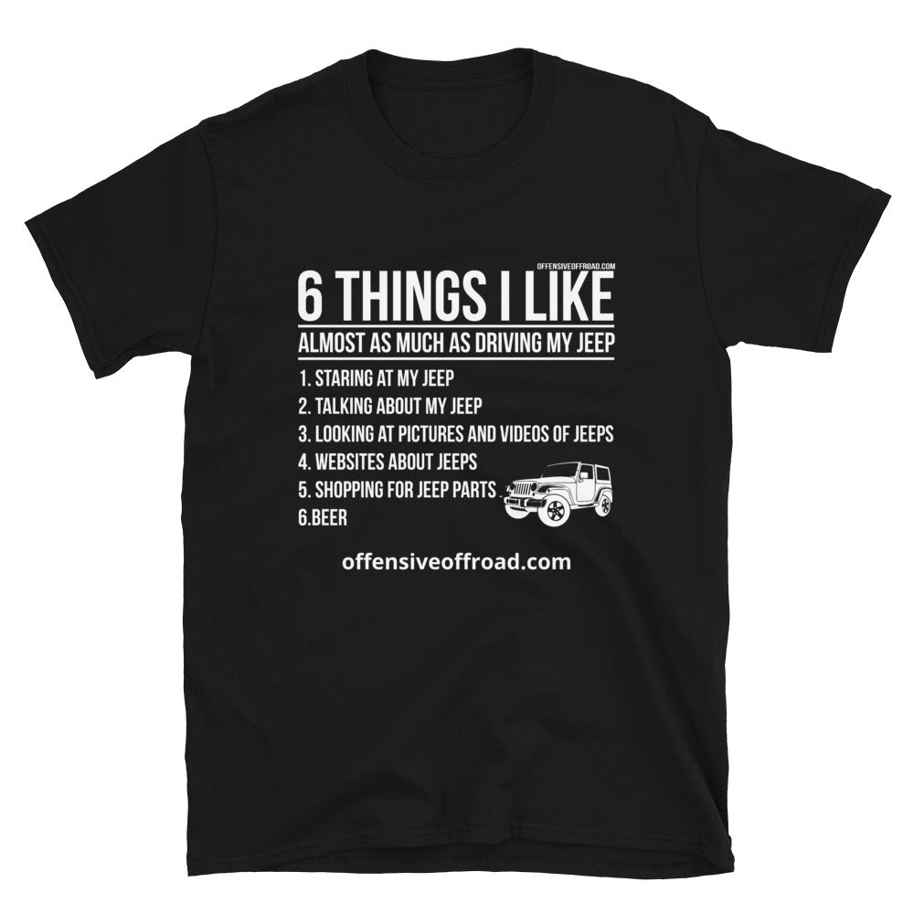 moniquetoohey 6 Things I Like Unisex Short-Sleeve T-Shirt