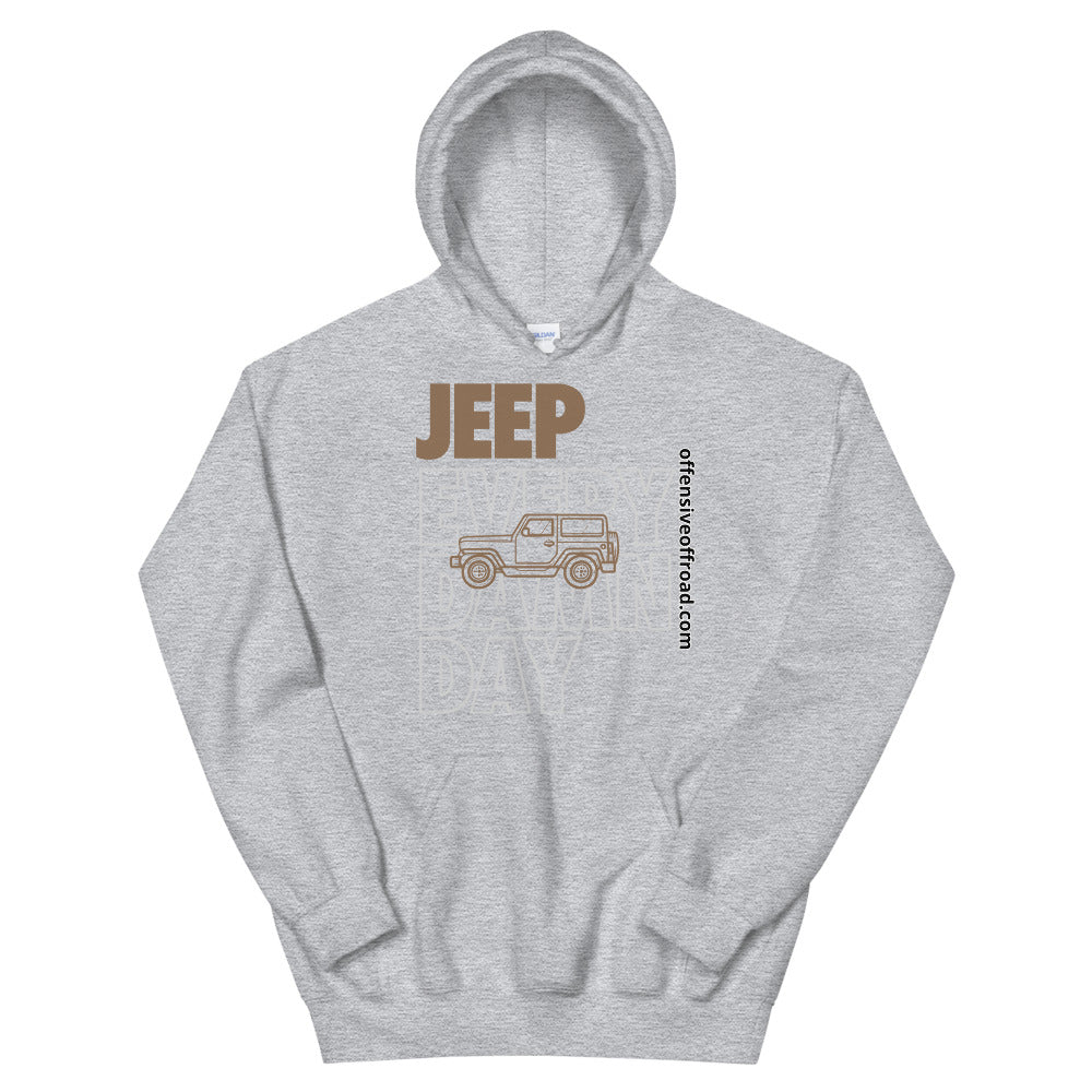 moniquetoohey Jeep Every Damn Day Unisex Hoodie