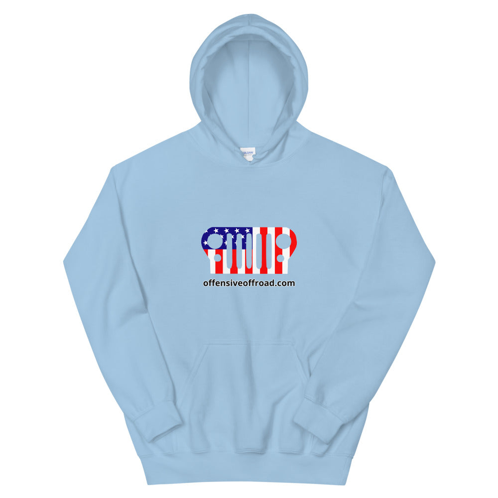 moniquetoohey Jeep Flag Unisex Hoodie