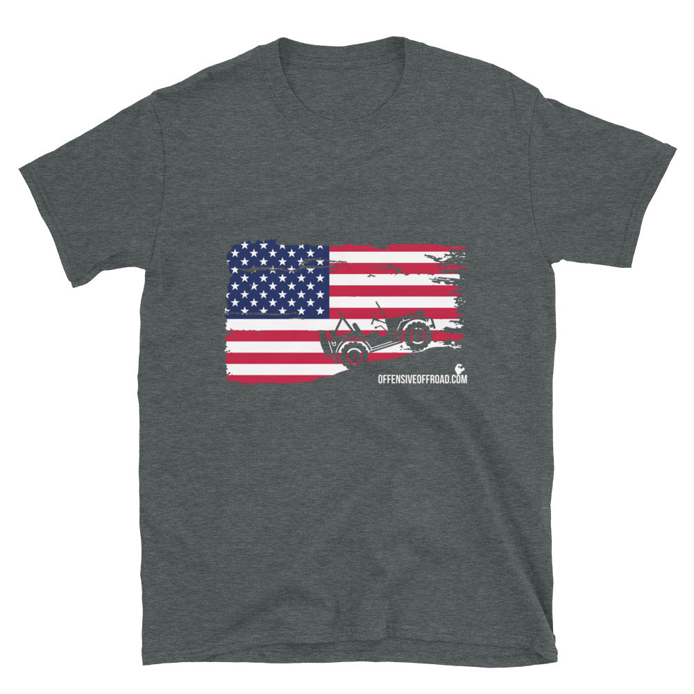 moniquetoohey Jeep Flag Unisex Short-Sleeve T-Shirt