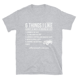 moniquetoohey 6 Things I Like Unisex Short-Sleeve T-Shirt