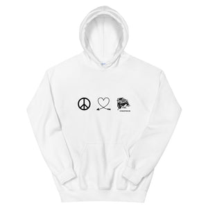 moniquetoohey Peace Love Jeep Unisex Hoodie