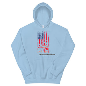 moniquetoohey Jeep Flag Unisex Hoodie