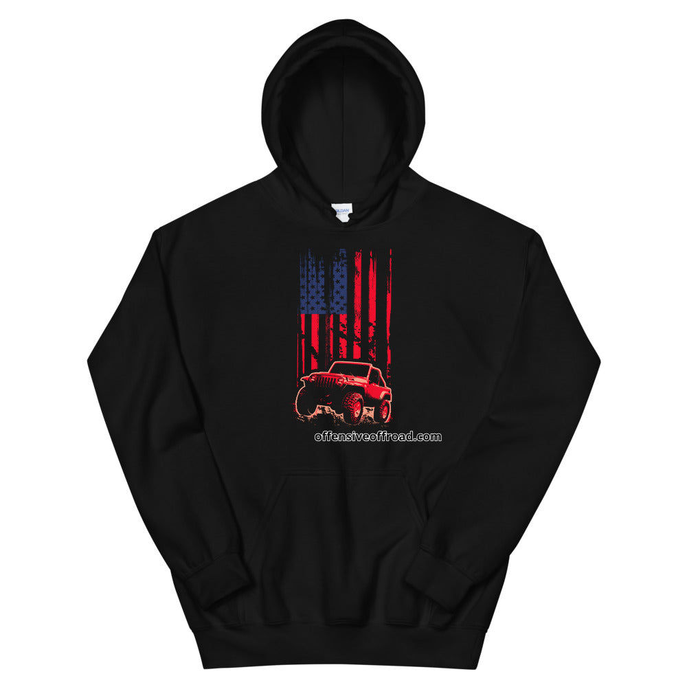 moniquetoohey Jeep Flag Unisex Hoodie