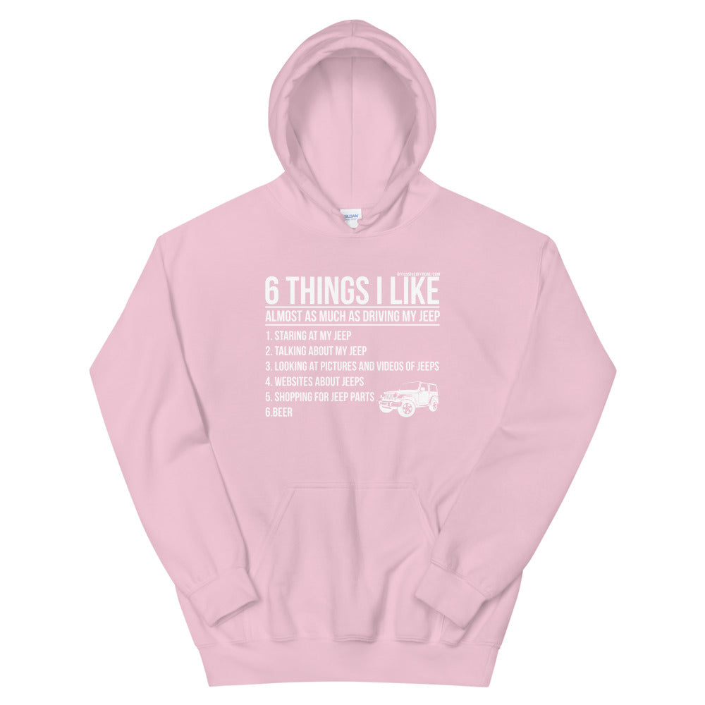 moniquetoohey Six Things I Like Unisex Hoodie