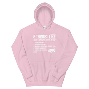 moniquetoohey Six Things I Like Unisex Hoodie