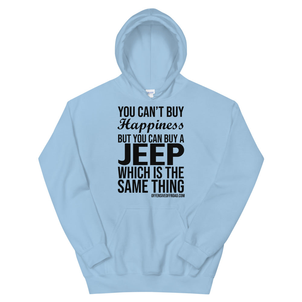 moniquetoohey You Can't Buy Happiness but Unisex Hoodie