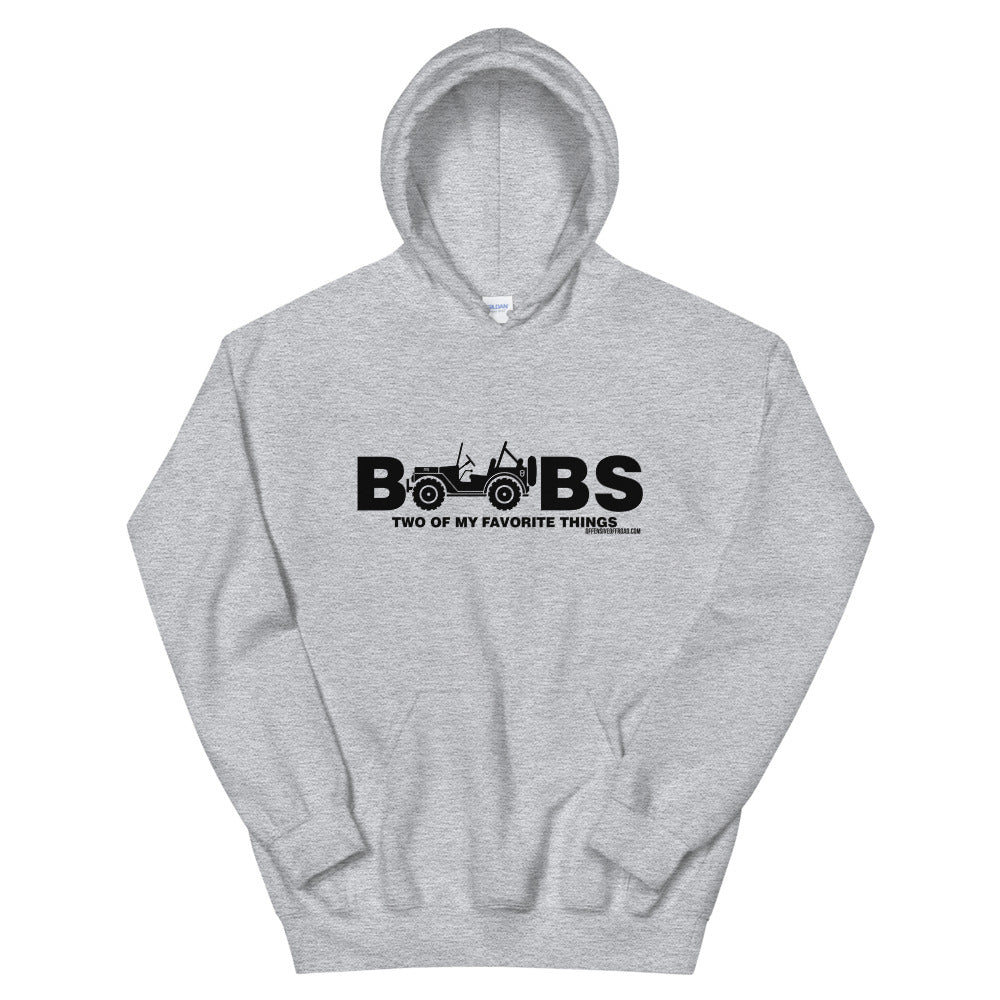 moniquetoohey Jeeps & Boobs Two Of My Favorite Things Unisex Hoodie