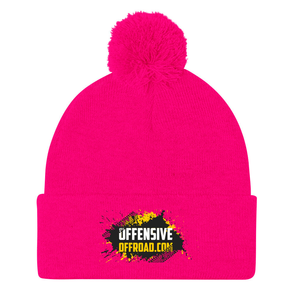 moniquetoohey Tread Pom-Pom Beanie