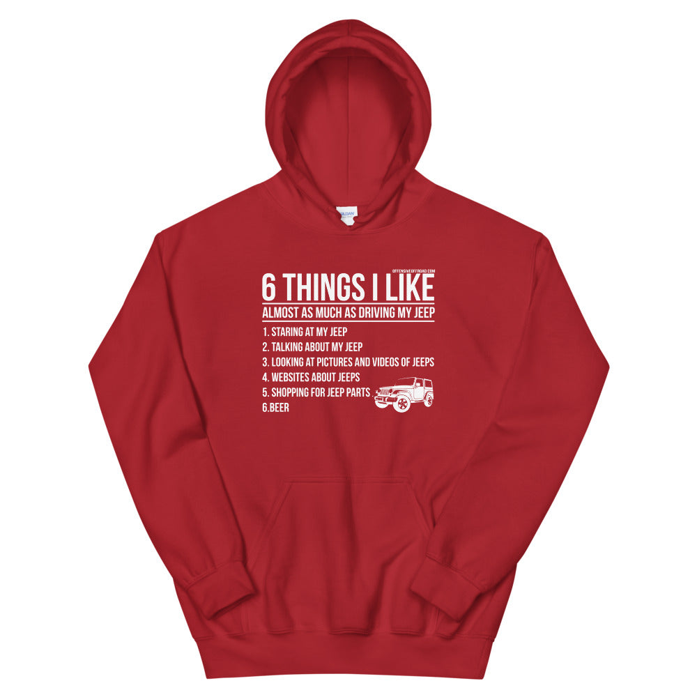 moniquetoohey Six Things I Like Unisex Hoodie