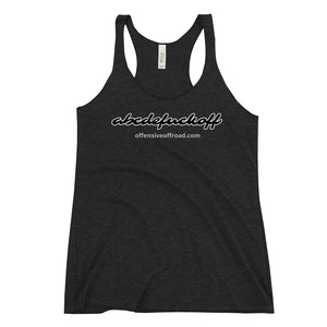 moniquetoohey abcdefuckoff Women's Racerback Tank