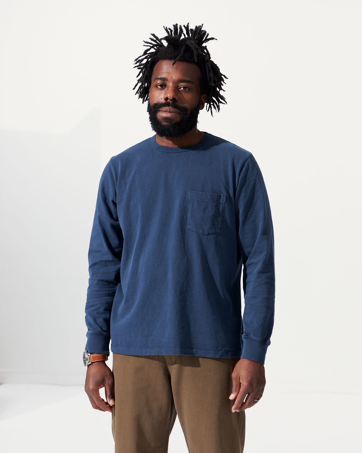 ダブル／ミストブルー HUMANMADE PIGMENT DYED BD L/S SHIRT | kdcow.com