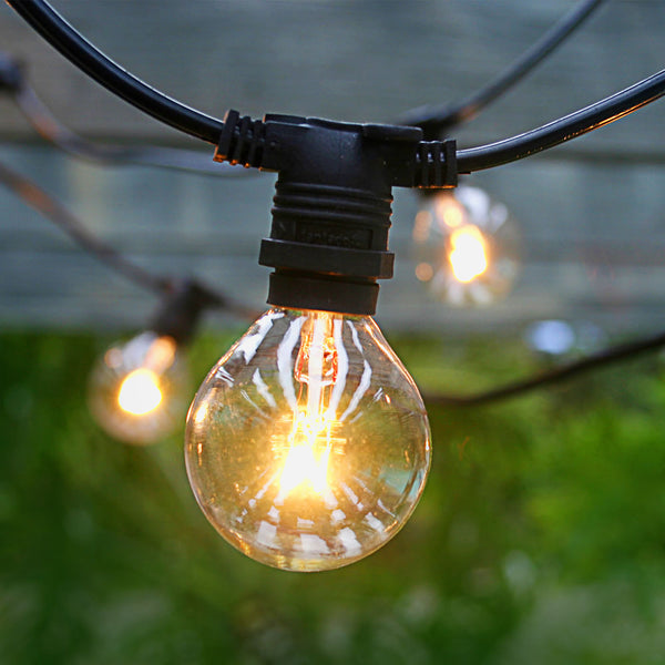 Tomshine 25ft Outdoor Girlande Lichterkette 25pcs G40 Globe Bulbs Warmwei V8I2 