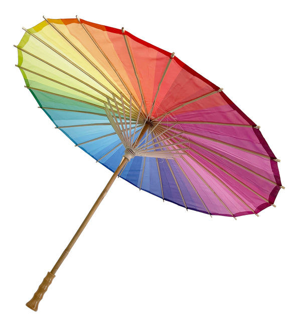 Trouwen Accessoires Paraplus Nylon Rainbow Parasol 