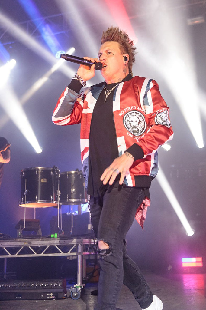 Jacoby Shaddix Papa Roach No Fixed Abode Union Jack Jacket UK London Tour