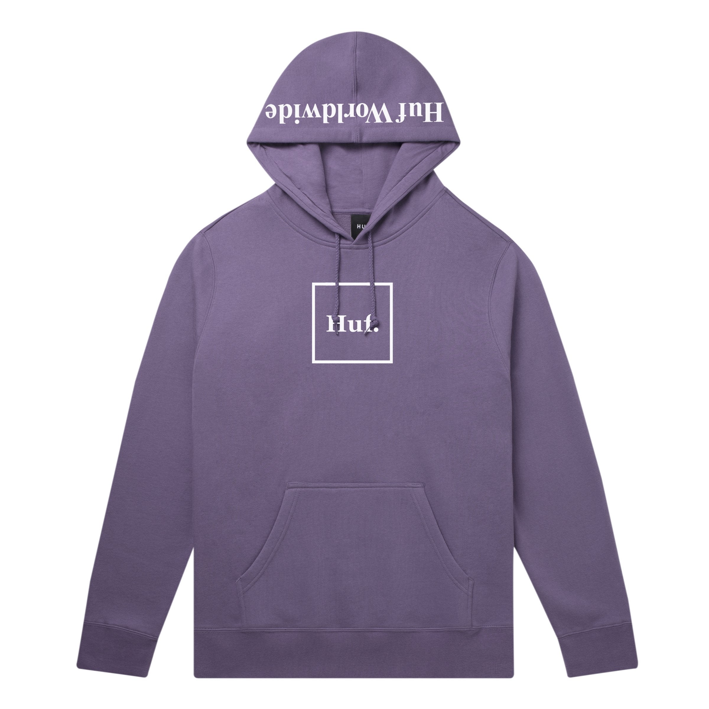 Details about   HUF Box Logo Pullover Hoodie Black 