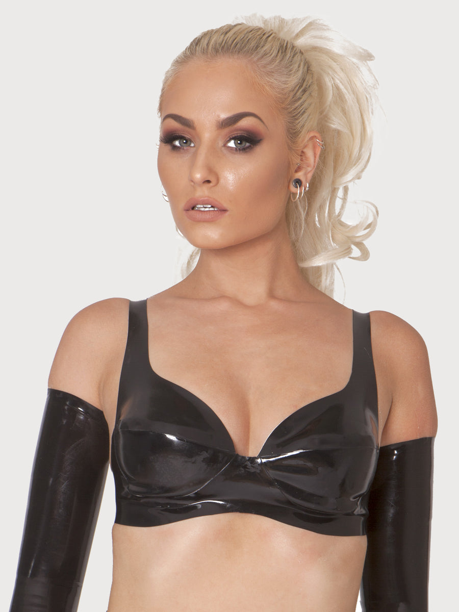 Kan niet lezen of schrijven Inspiratie glas Classic Latex Bra – VYNX