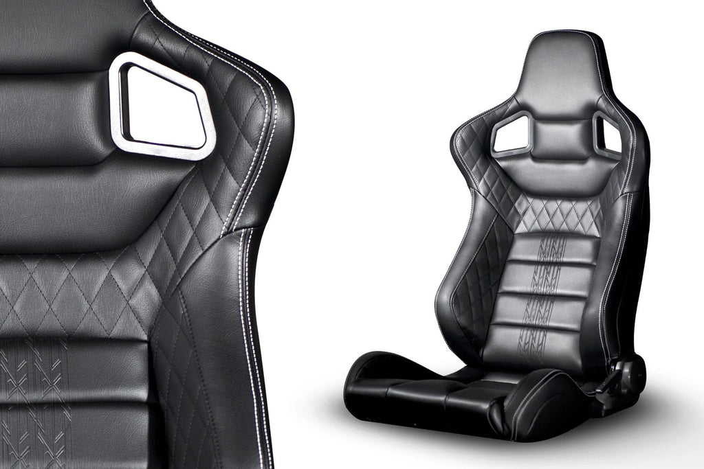 leather bucket racing seats