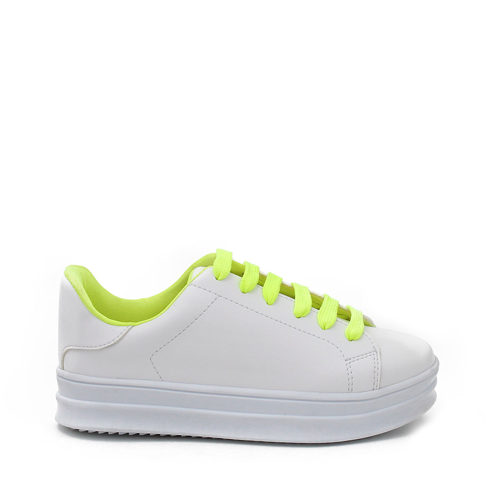 tenis verde neon para mujer