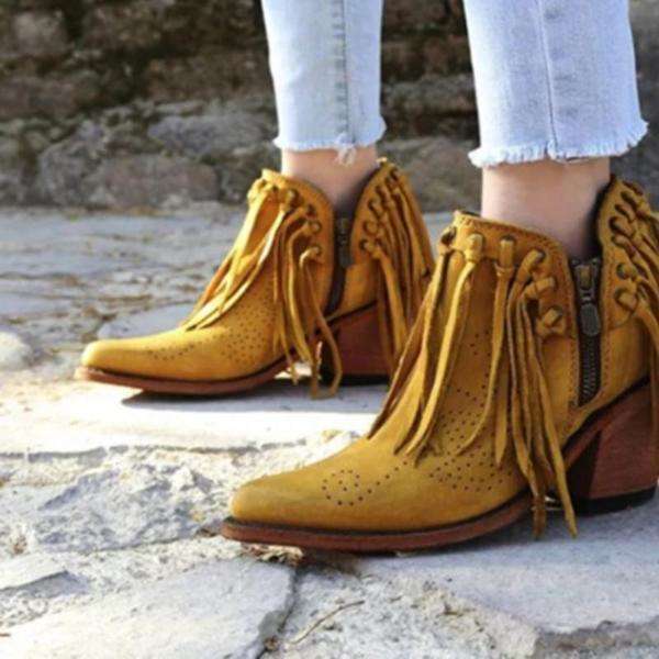 western fringe shoes