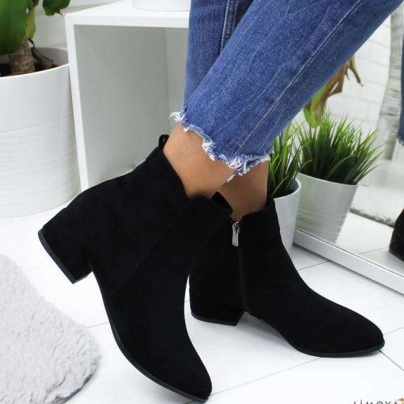 dress ankle boots low heel