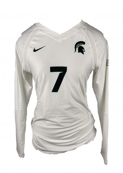 MSU Nike White Volleyball Long-Sleeve 