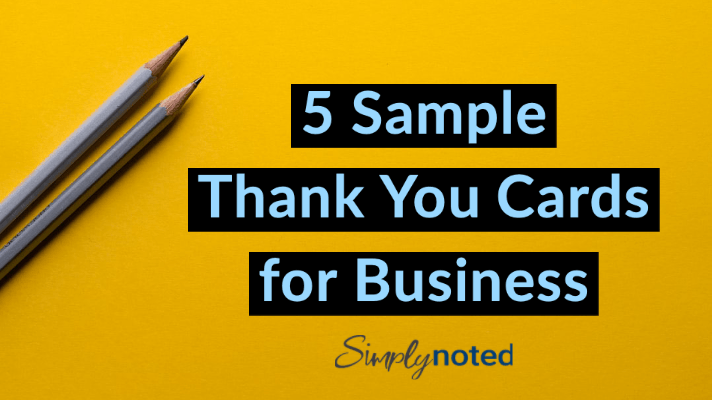 5 Sample Thank You Cards for Business