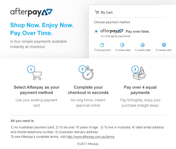 Super excited to be offering Afterpay as an option for my beauty