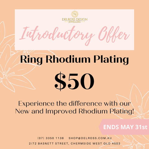Rhodium Plating Brisbane - Delross Design Jewellers 