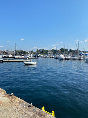 View from the harbor utepils oslo norway