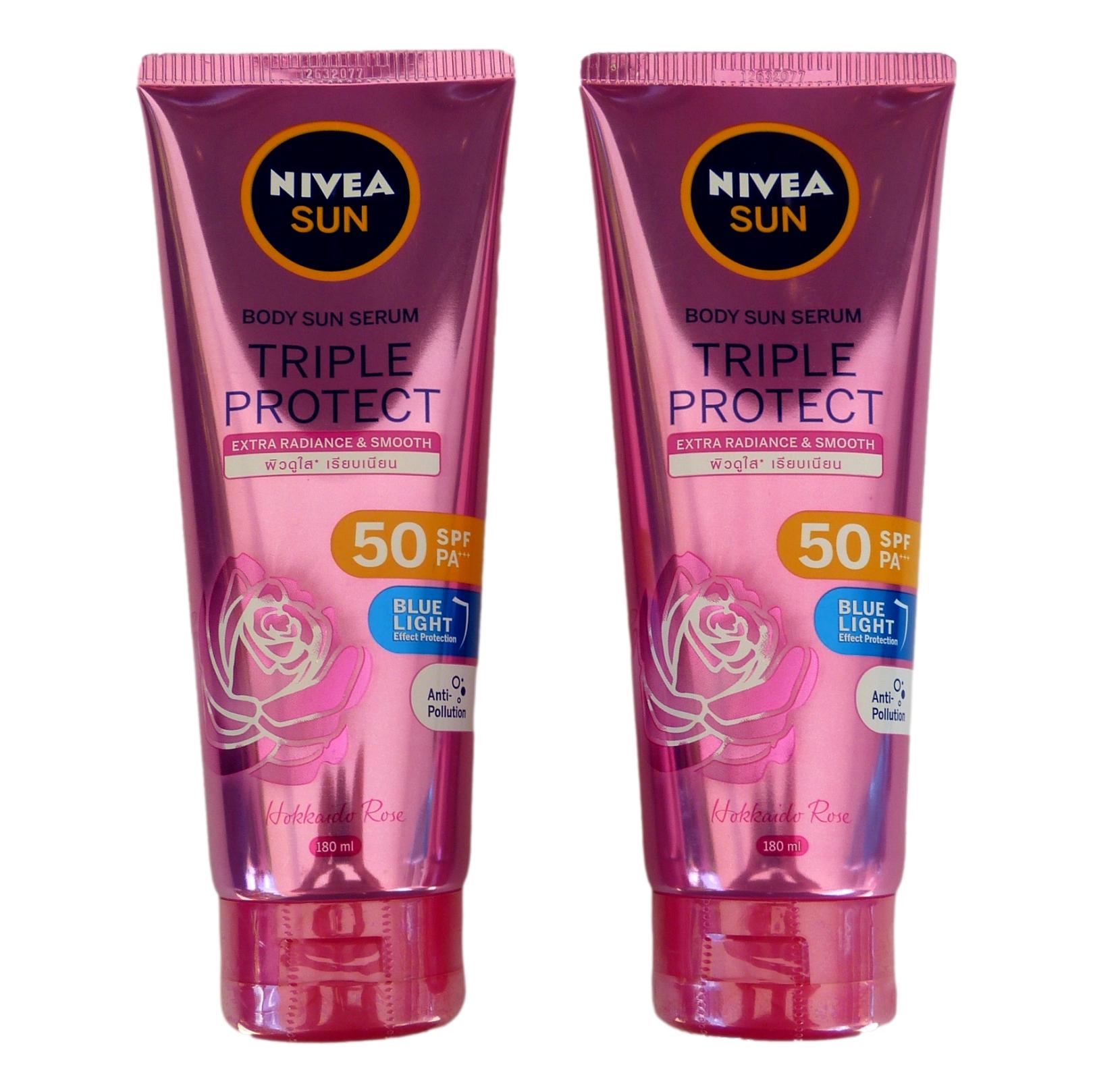 uitgebreid meest Burgerschap Nivea Sun Hokkaido Rose Triple Protect Body Serum 180ml Pack of 2 – Asian  Beauty Supply