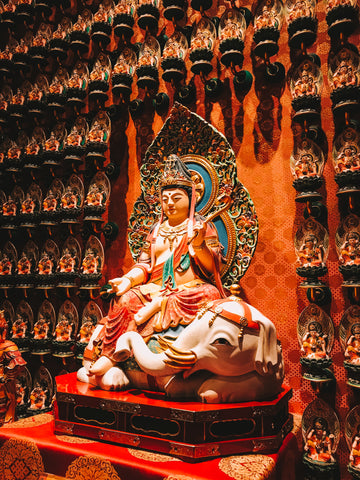 Inside Buddha Tooth Relic Temple