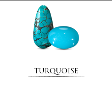 Turquoise. December's alternative Birthstone. Gem Encyclopedia Bashert Jewelry