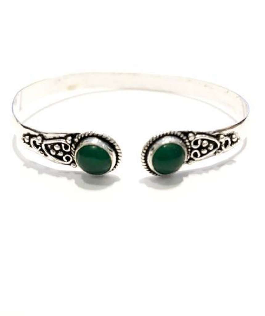 Tone Detailed Bracelet with Stone