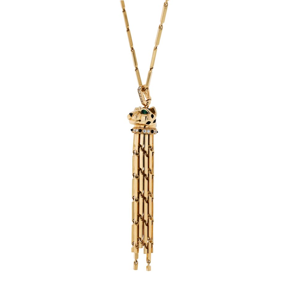 cartier panthere tassel necklace